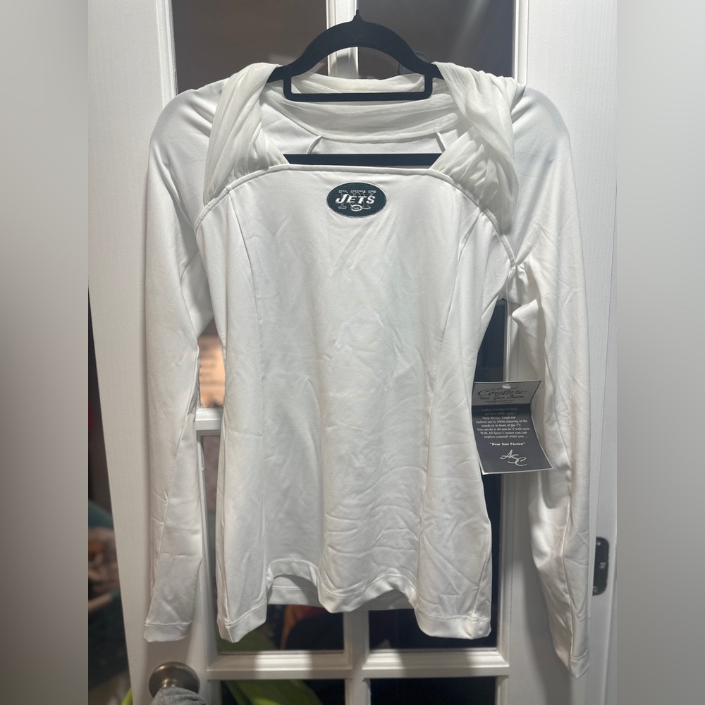 NWT All Sport Couture NFL Team Apparel New York Jets Long Sleeve Top